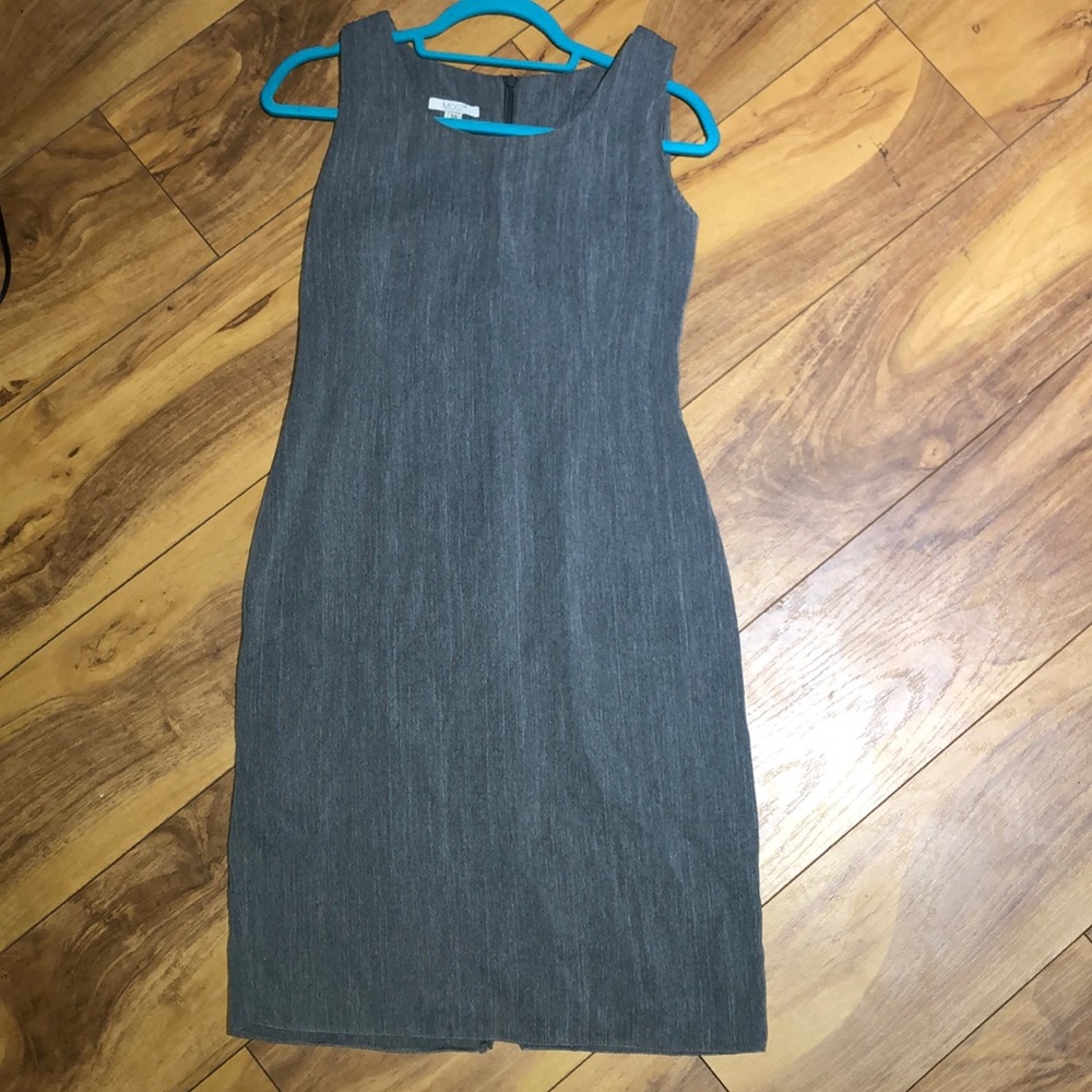 Slate Gray High Neck Dress